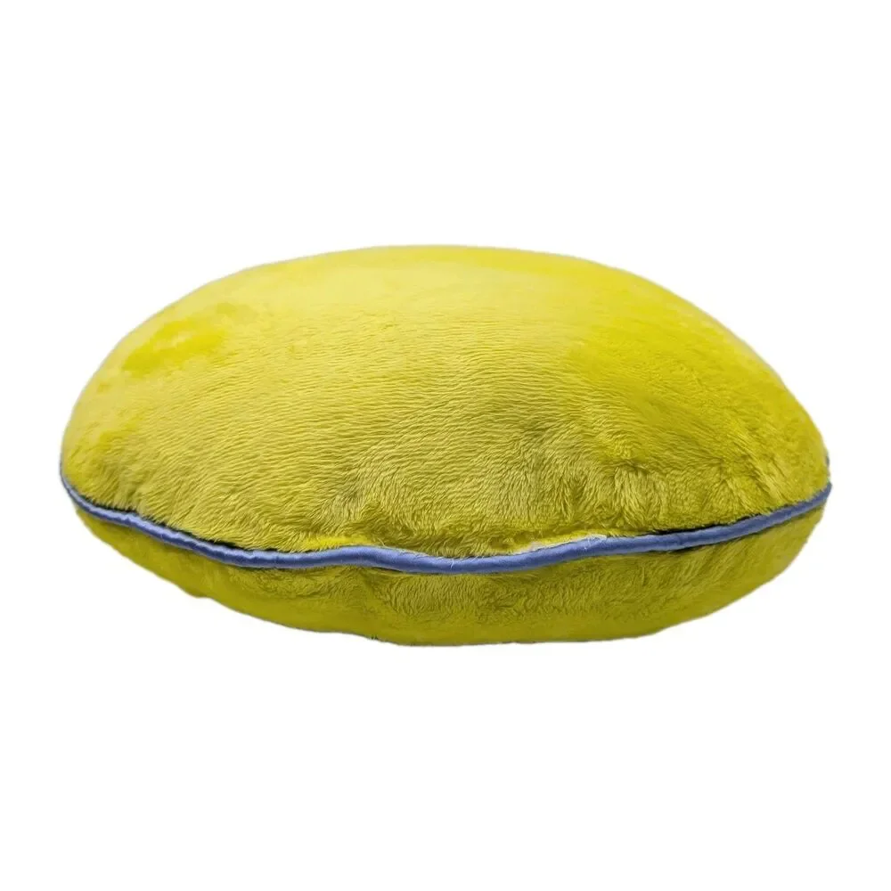 Lot Of Two Round Emoji Plush Pillows Yellow Neon 
